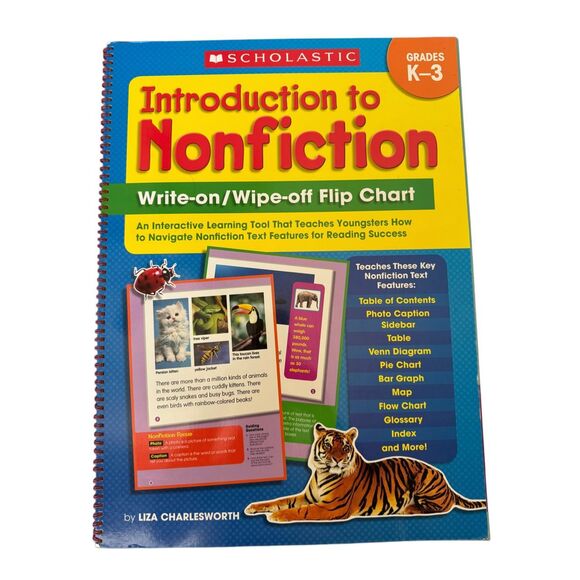 Scholastic extra large glossy spiral educational flip book 20x15” Introduction t - Picture 1 of 4